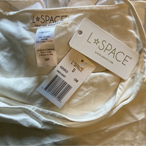 L*Space Women's Cream Anza Wrap Skirt Size Small - Picture 7 of 7